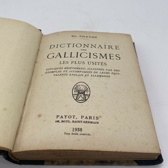 Dictionnaire Des Gallicismes Les Plus Usites 1938 - Picture 6 of 7